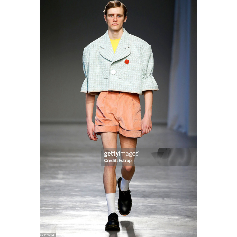 Designer Unisex Motoguo Corduroy‎ Shorts Runway Size Medium